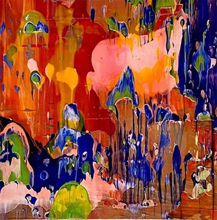 10: Acrylic on canvas 12"x 12" 2020