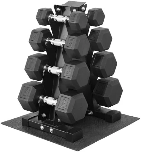 Rubber Coated Dumbbell Set