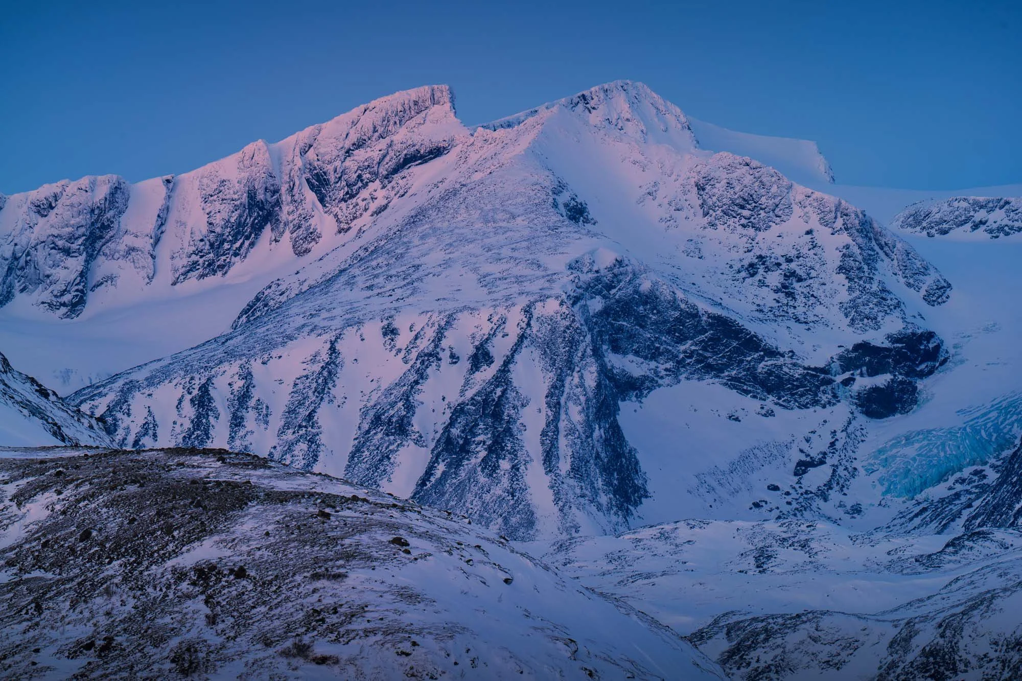 Jotunheimen Nasjonalpark i vinterdrakt