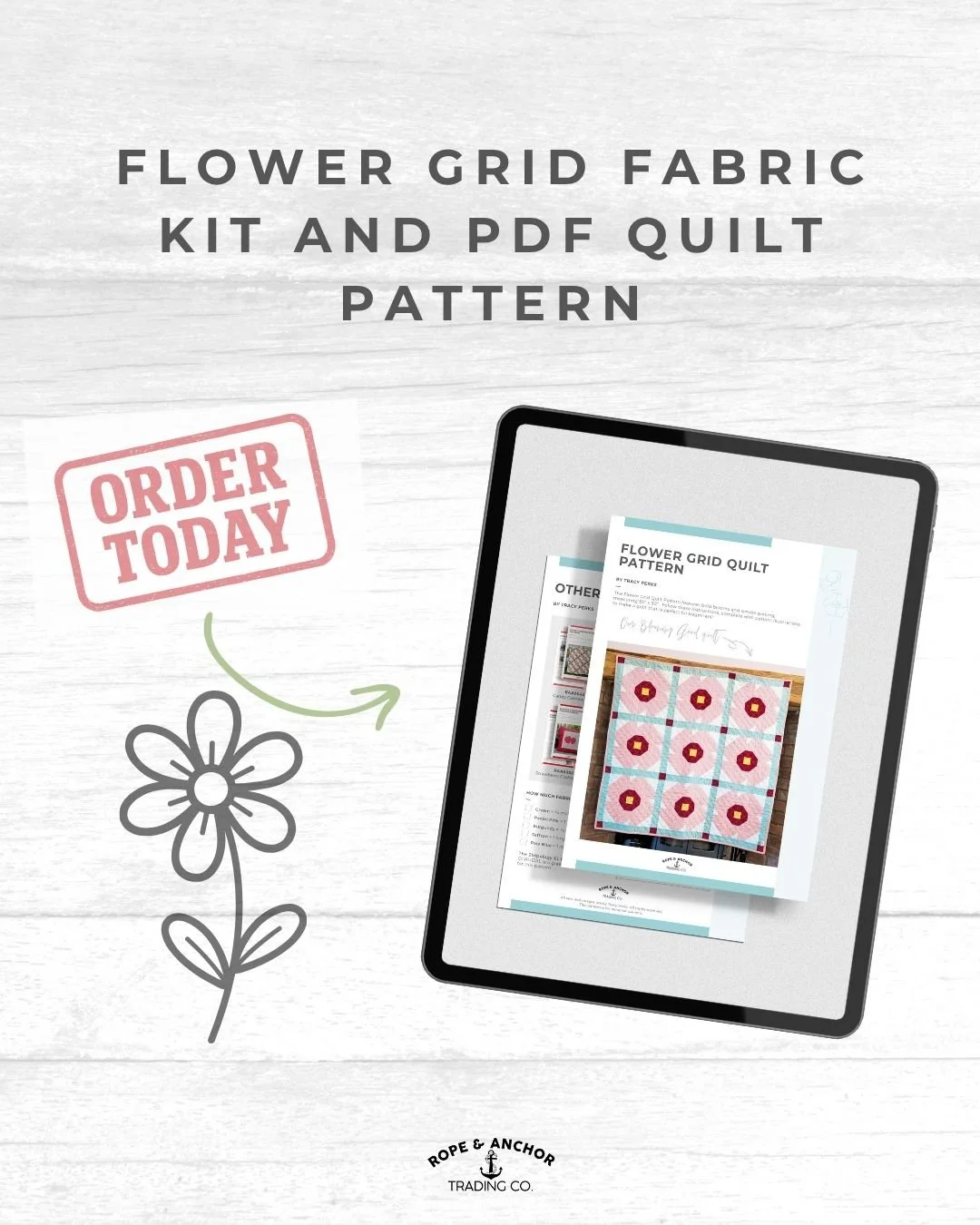 Flower Grid Fabric Kit and pdf pattern.jpg