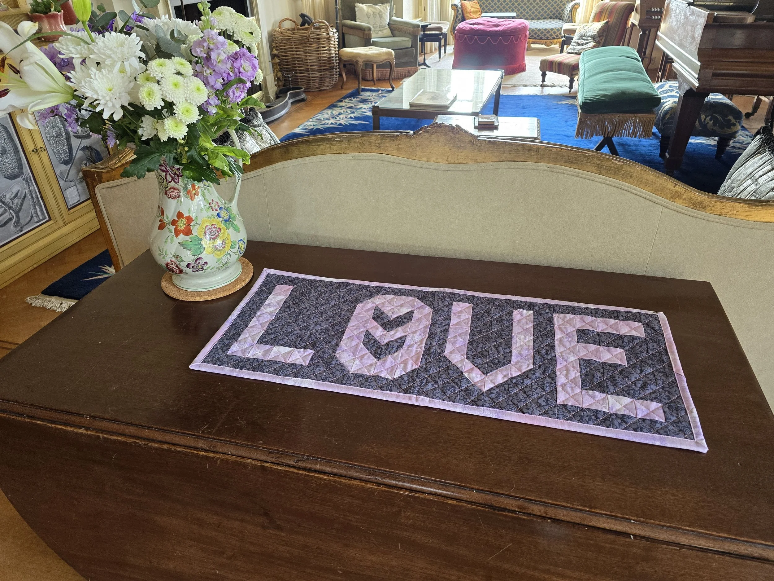 The Love Table Runner isn't just for Valentines Day, make it for all year round. 