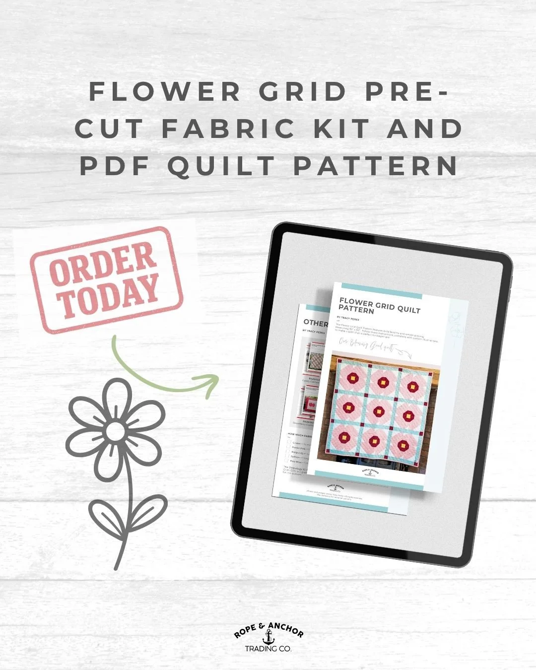 Flower Grid Precut fabric kit and pdf pattern.jpg