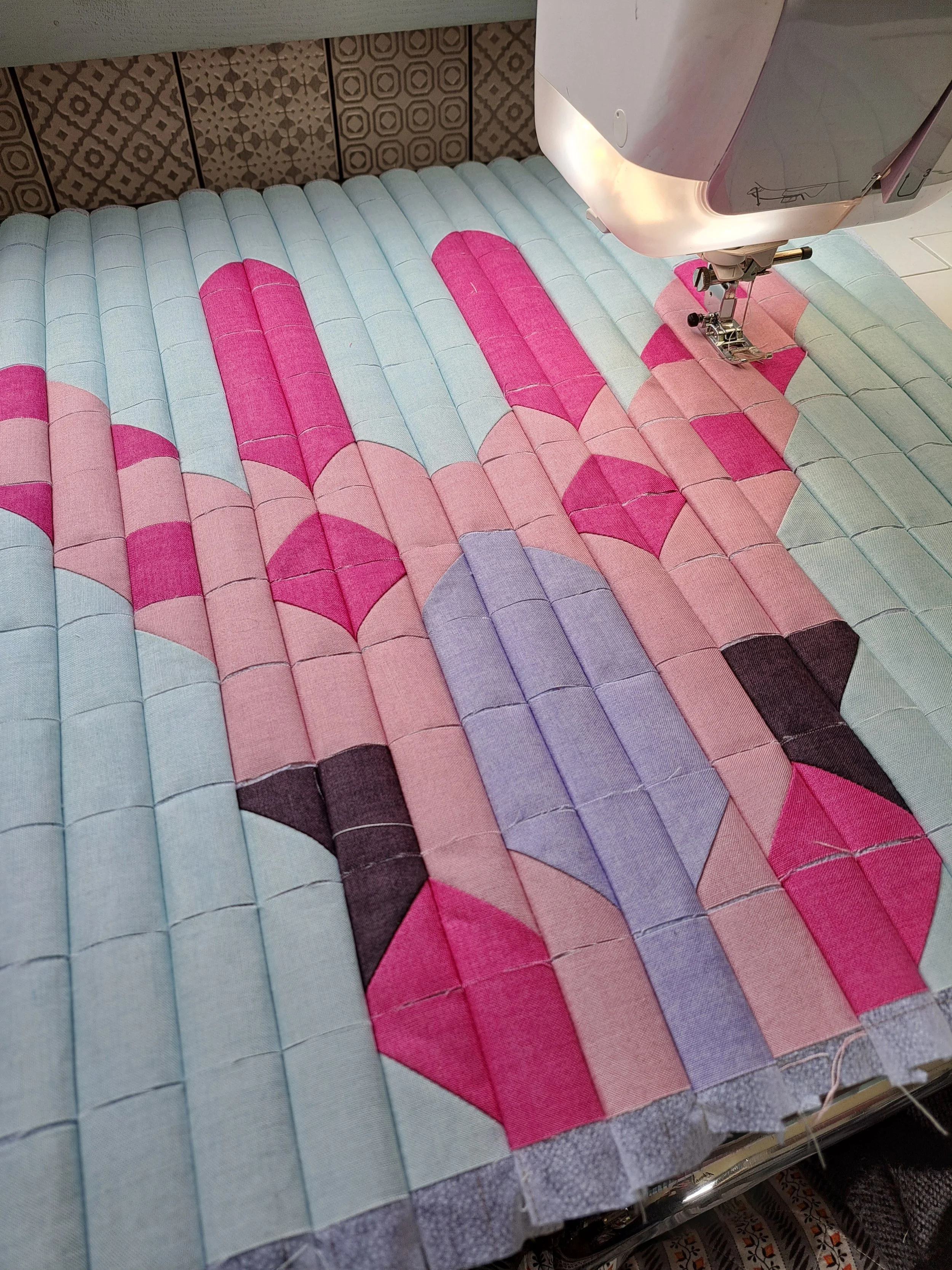 The mini pink giraffe quilt — Rope and Anchor Trading Co.