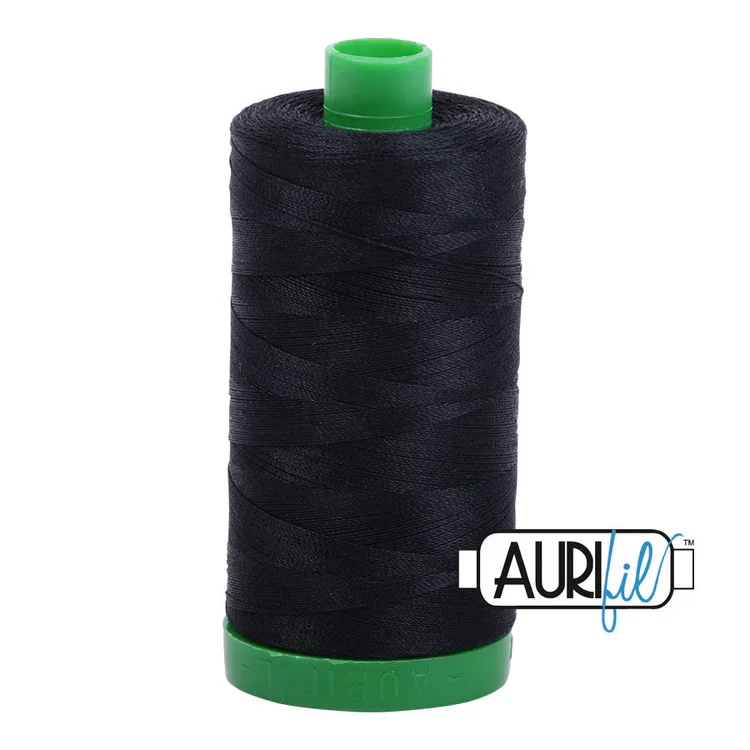 2692 Black Aurifil Thread - 1 large spool 40wt