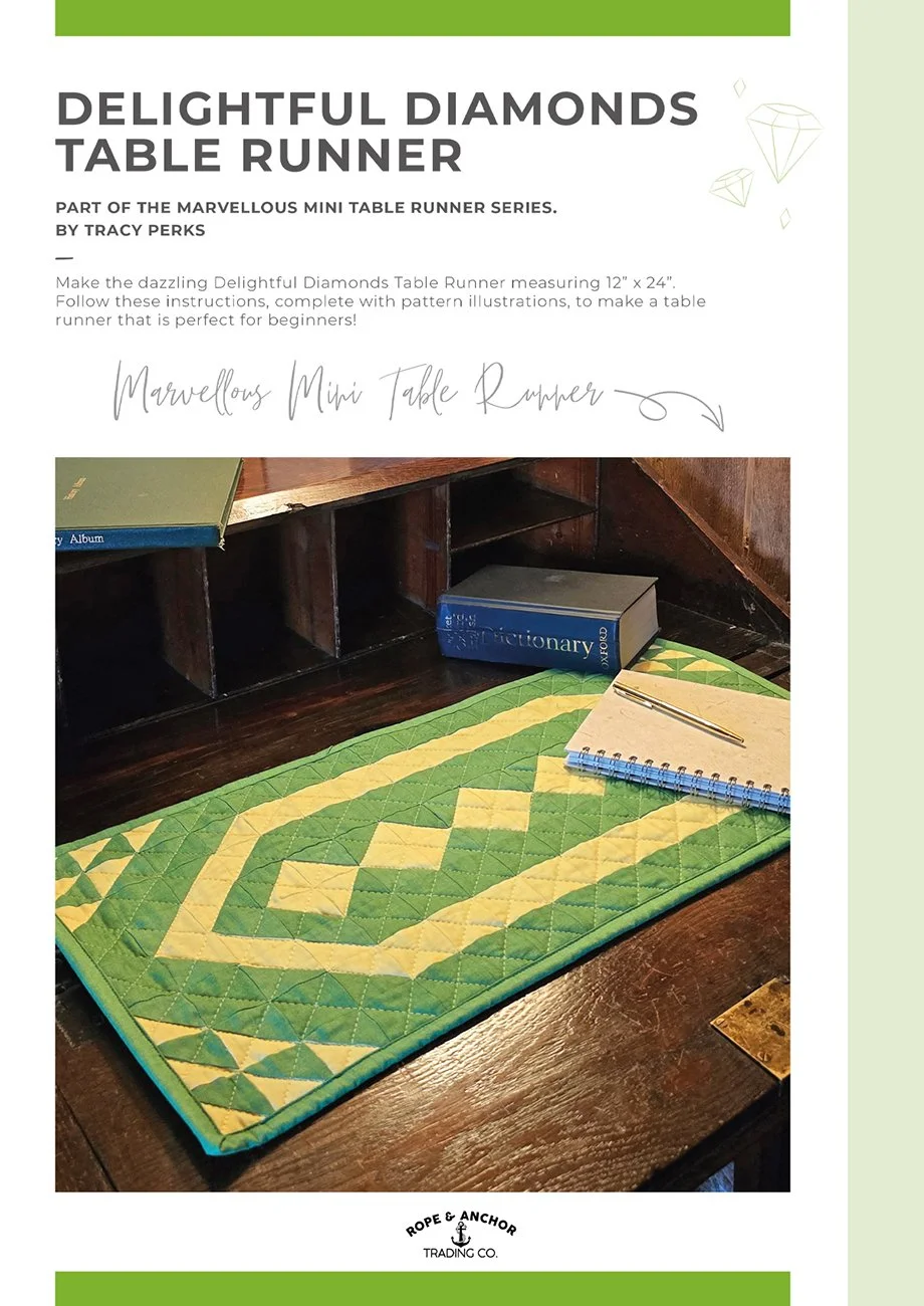 Delightful Diamonds Table Runner Pattern