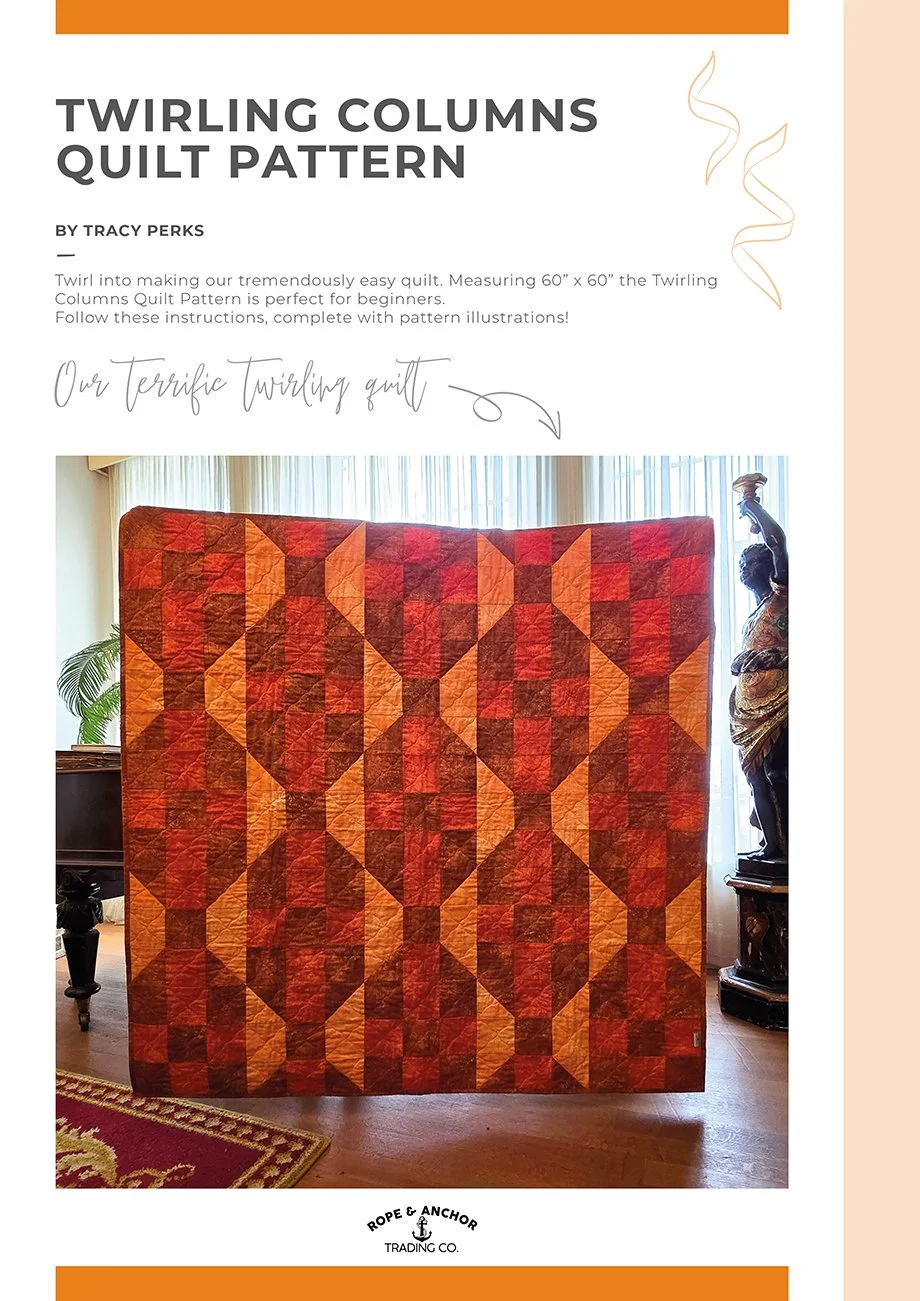 Twirling Columns Quilt Pattern