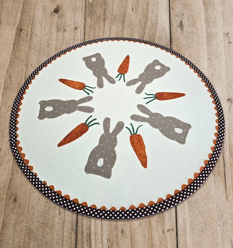 Make our Easter Bunny Applique Table Topper, that will get you hopping into Spring.