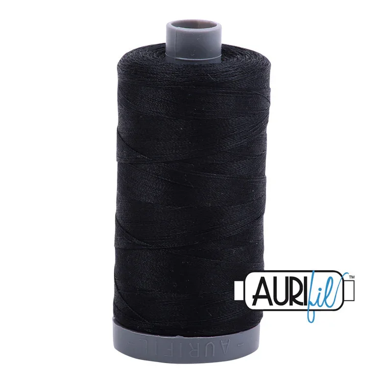 2692 Black Aurifil Thread - 1 large spool 28wt