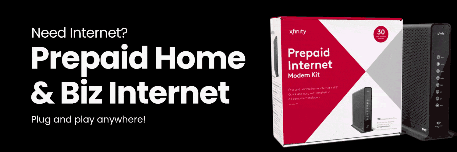 Prepaid home and biz internet
