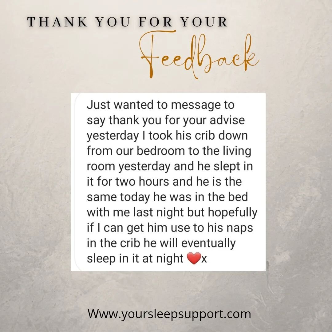 What lovely feedback to get. Honestly small changes can make the biggest difference. It doesn't always have to be really difficult to be a game changer. Happy napping now mum!