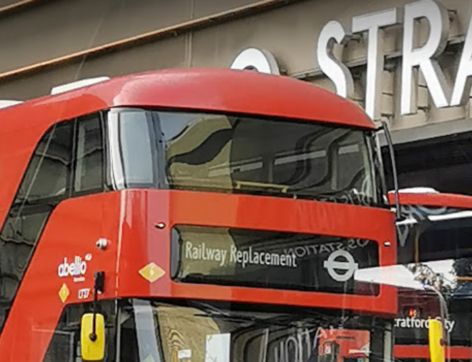 Replacement bus services for Arsenal match