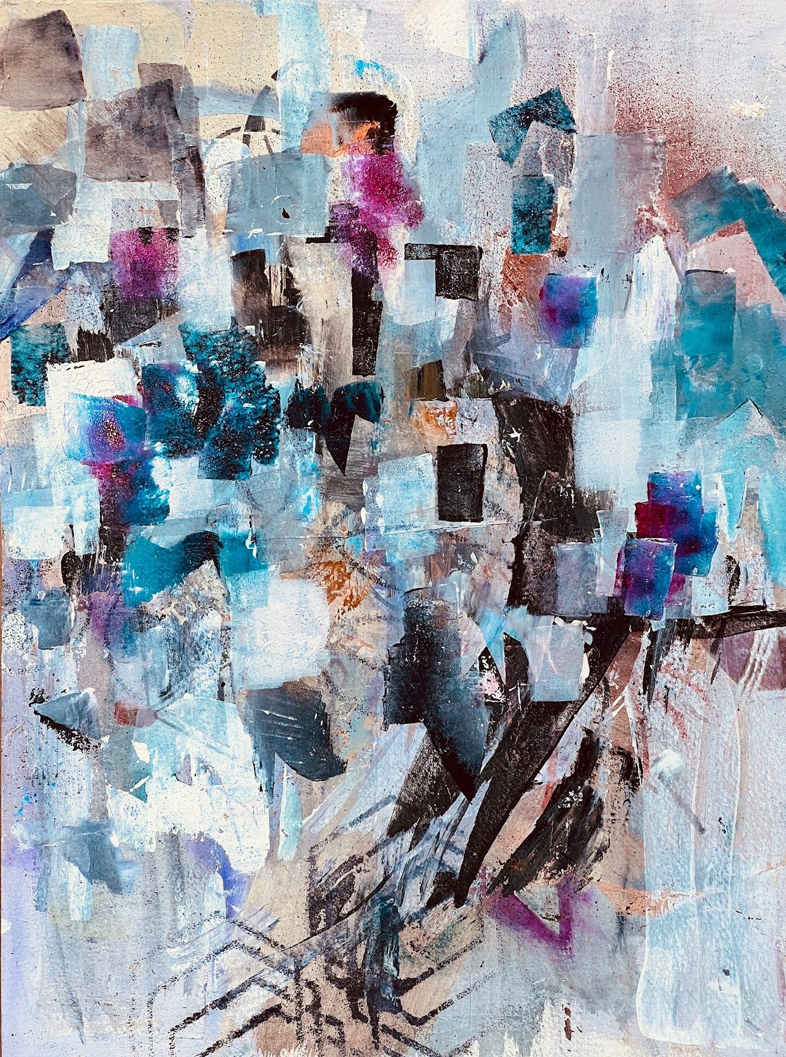 Climbing.
Mixed media,
h: 15.5 x 19 in.,
$350
Sold