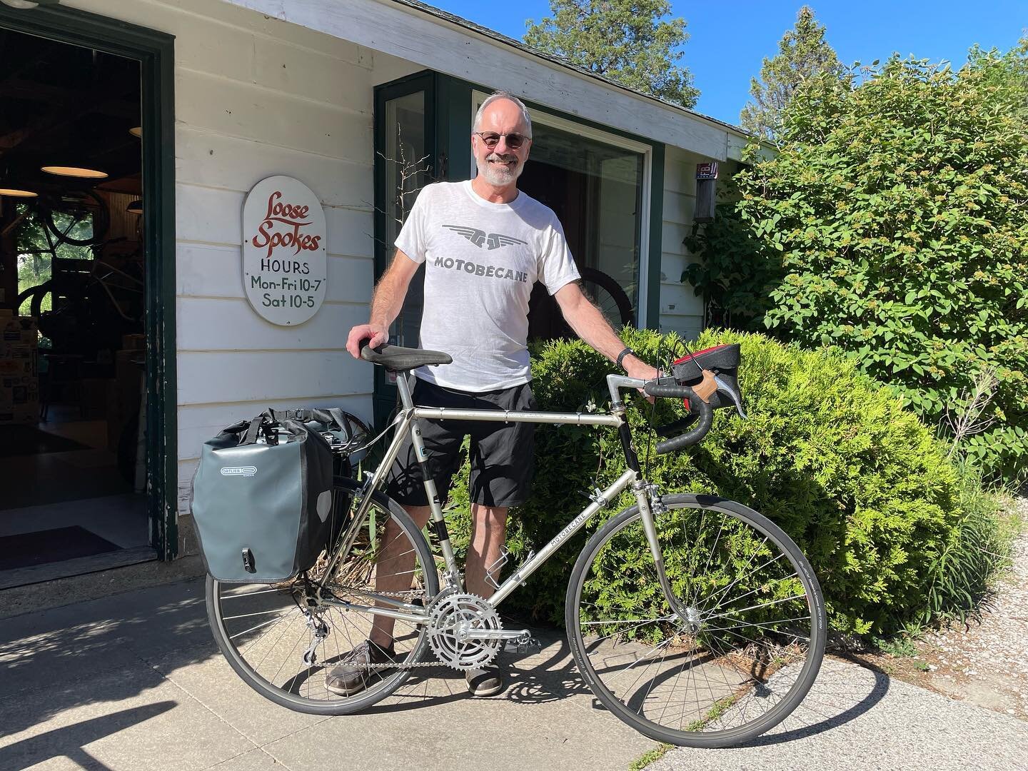 I have to extend a huge THANK YOU to our new friend Nick Lennon. He came by a while back and trusted us to restore his 1975 Motobecane to its original glory. 

This is one of many things I love about bicycles - taking these pieces of pride and sentim