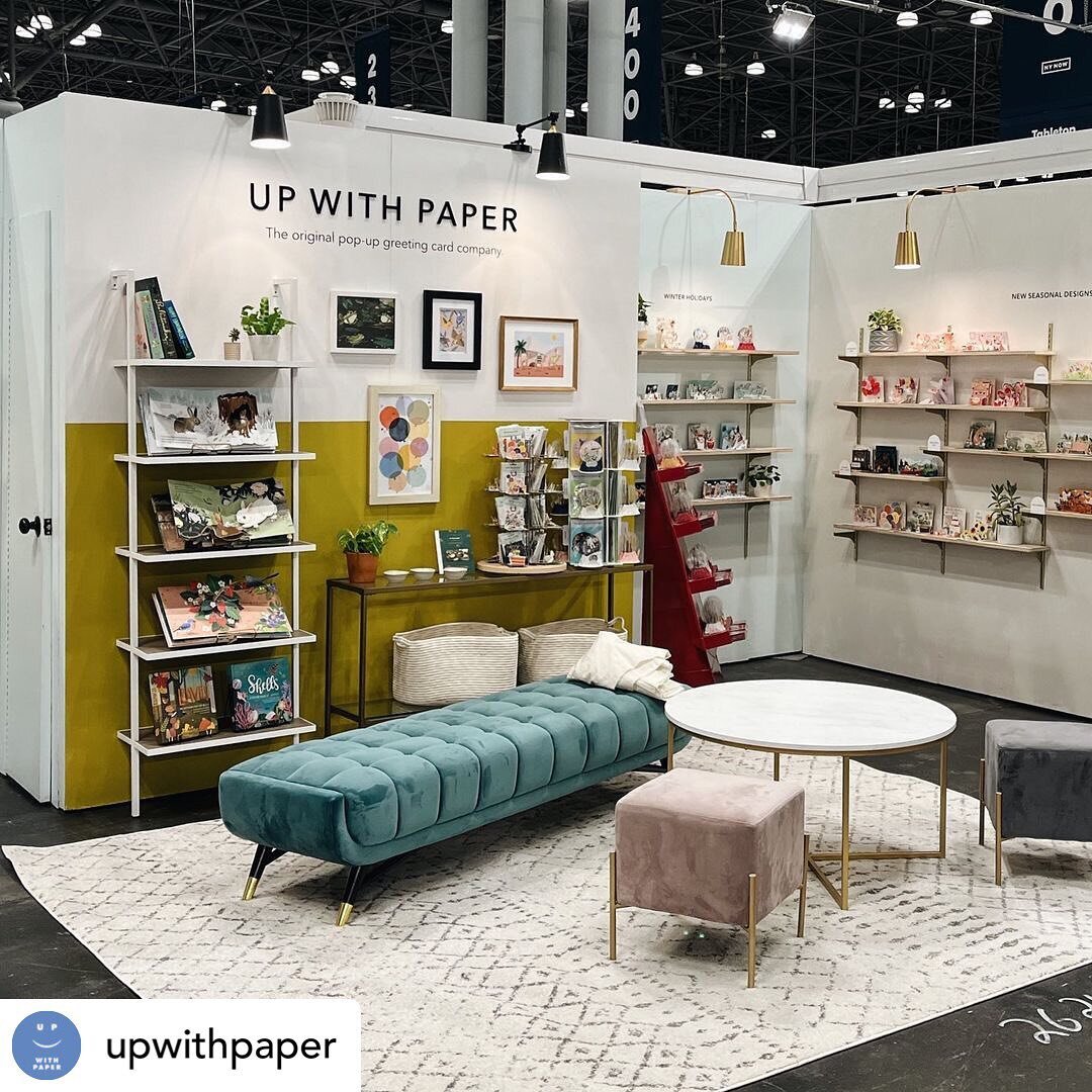So cool working with @upwithpaper  for NY NOW. Their booth is incredible! Go check them out!! #nynow #nynow2022