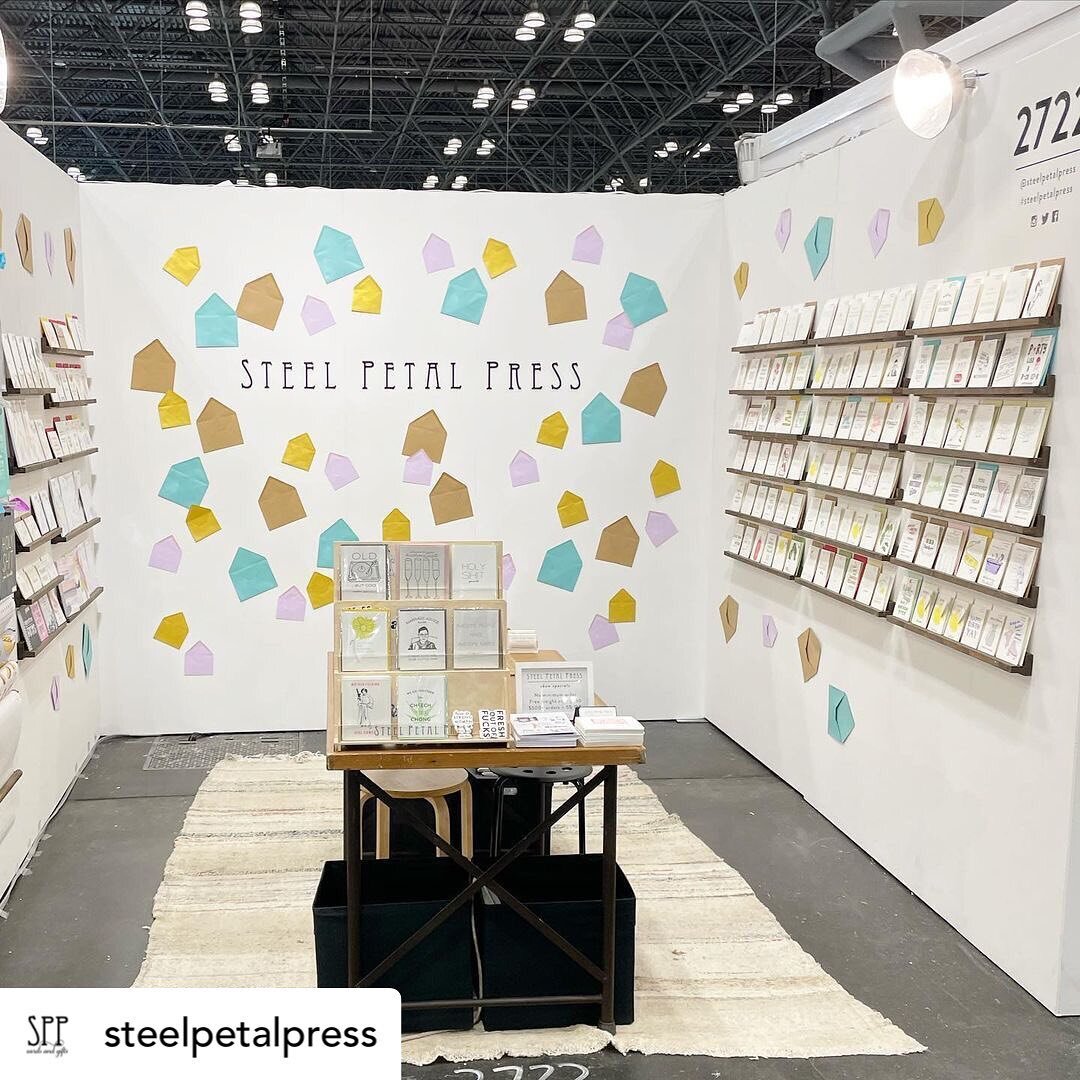 So great working with Steel Petal Press for NY NOW! Their booth look amazing and their products are awesome! Go check out this woman-owned business. They&rsquo;re killing it ❤️😎😍 @steelpetalpress #nynow #nynow2022