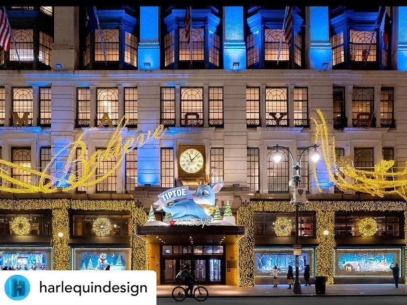 It always magic when partnering with @harlequindesign on the Macy&rsquo;s Holiday Windows in NYC 🎄🎅🏼 #design #nyc #macysholidaywindows #events_shows #events #production