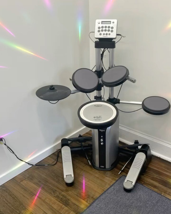 I'm not saying I'm a genius, but I just hooked up an electronic drum set with no manual, 2 extra cymbals, and only 1 extra wire 🫣😆🎉 #premier #music #studio #drums #extra #wire #extra #parts #helpme