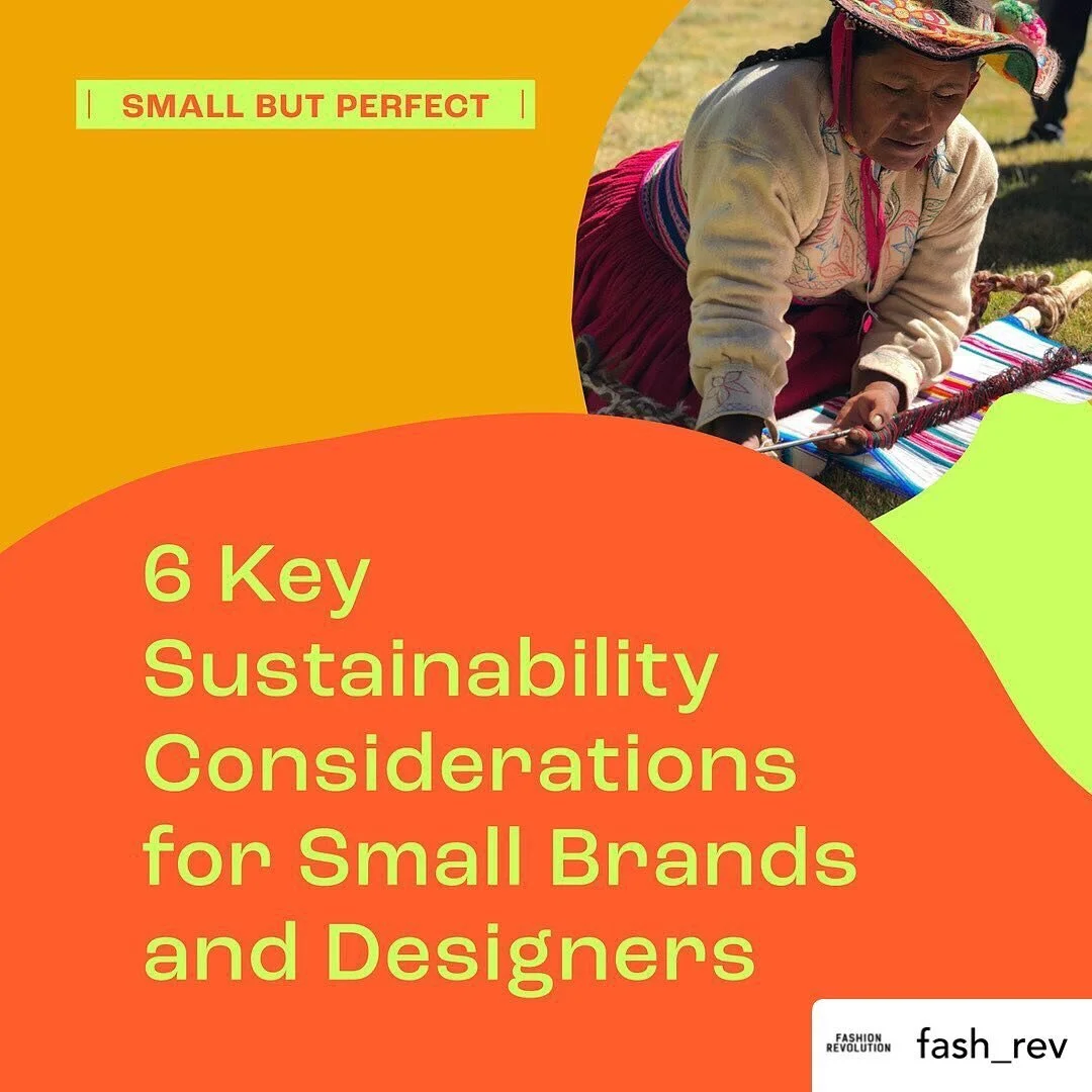 Posted @withregram &bull; @fash_rev Some food for thought for your small business...
⠀⠀⠀⠀⠀⠀⠀⠀⠀
We believe that small businesses and independent designers are the future of a circular and regenerative fashion industry. But they often feel overwhelmed 