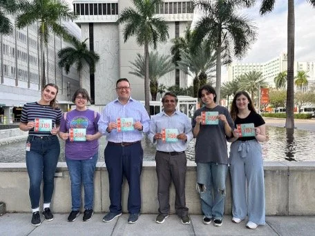 Dolphins cancer challenge (DCC) 2025 - Taylor lab picks up their race day gear