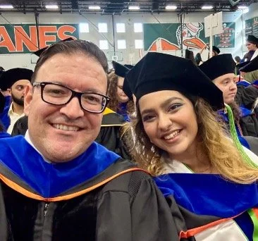 Avni walks at graduation, congrats !