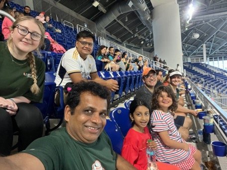 Taylor lab goes to the Miami Marlins UHealth employee appreciation game ! The lab even caught a game ball !
