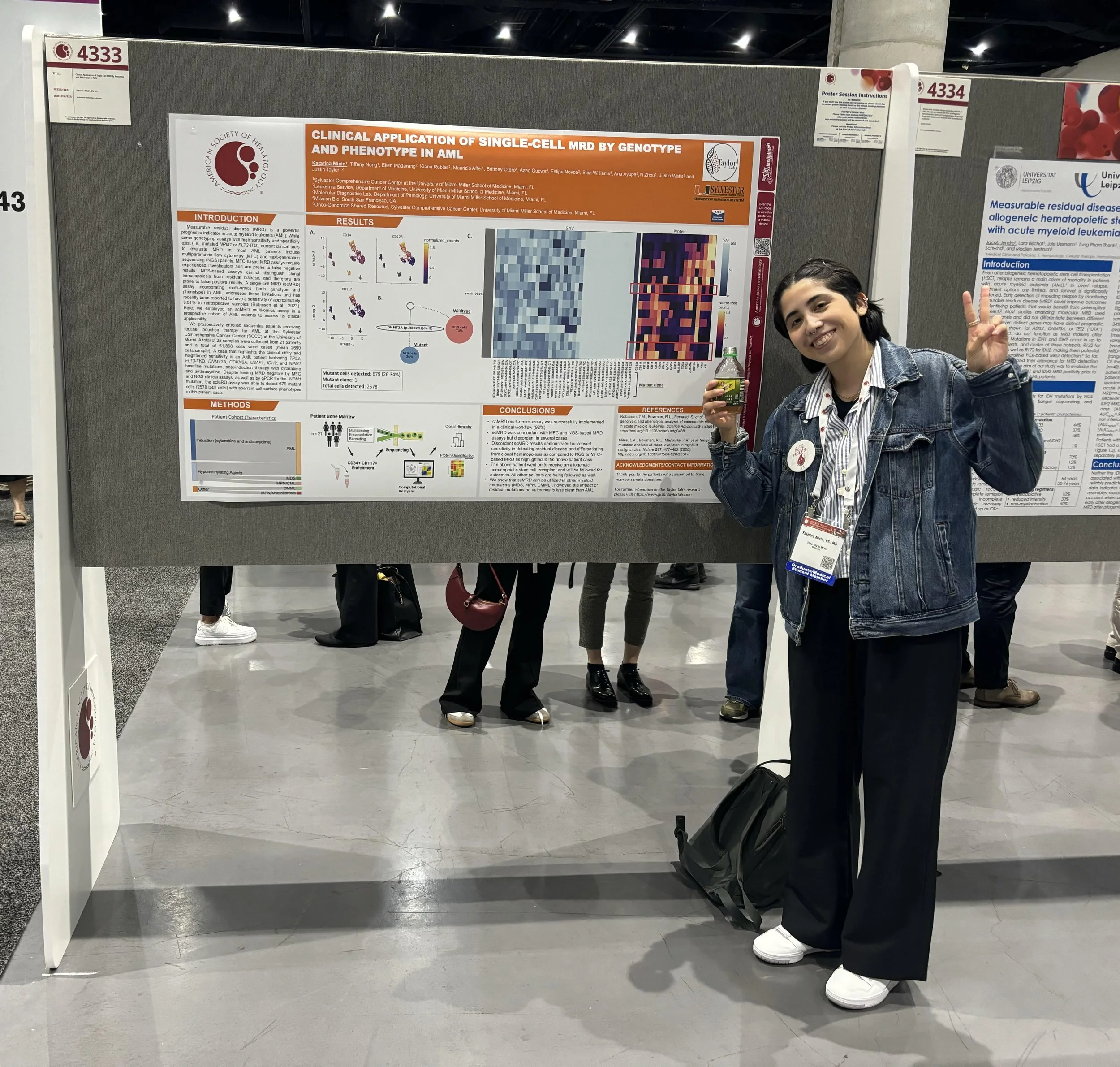 Katarina's poster presentation at the annual American Society of Hematology conference 2024