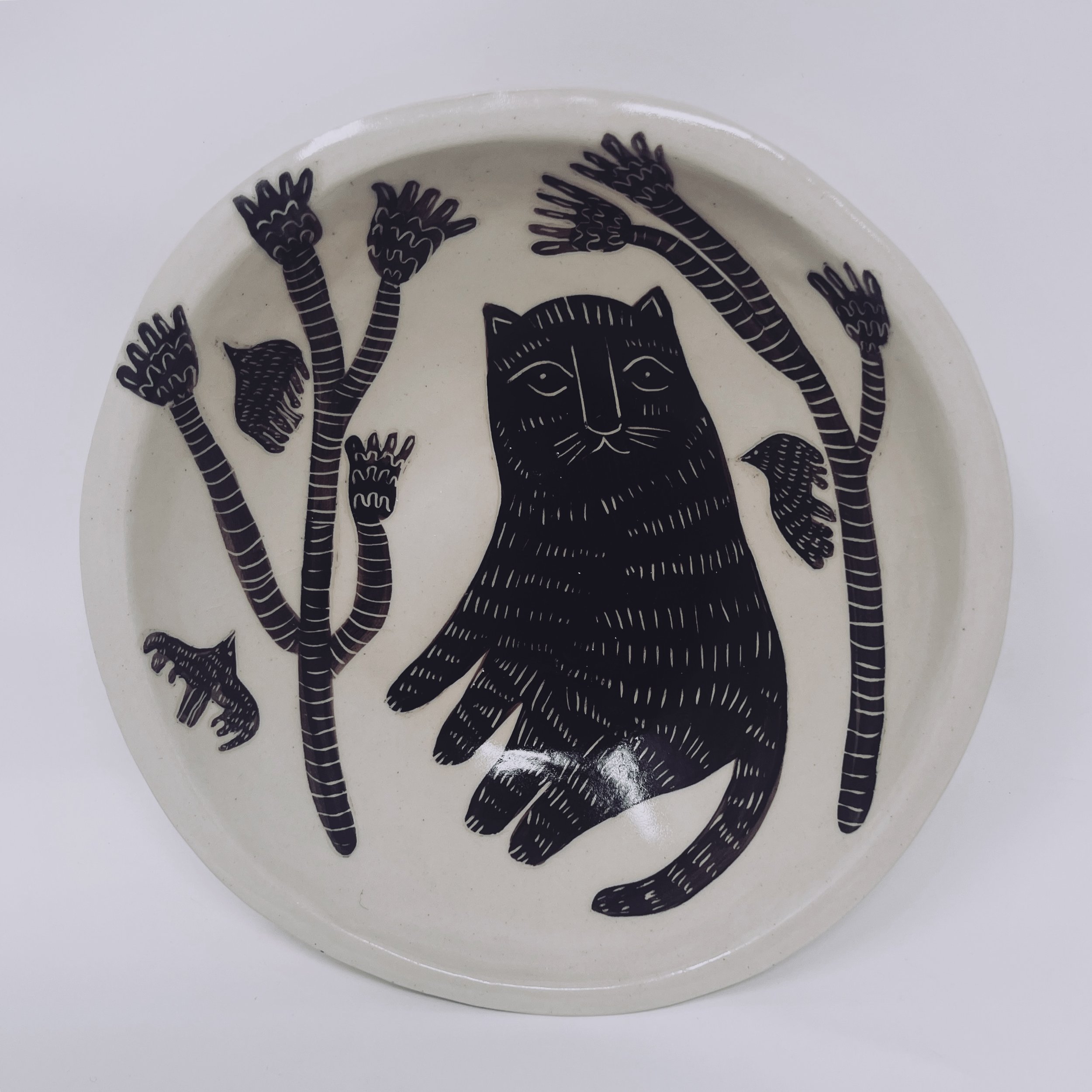 Sgraffito Tiger Bowl 