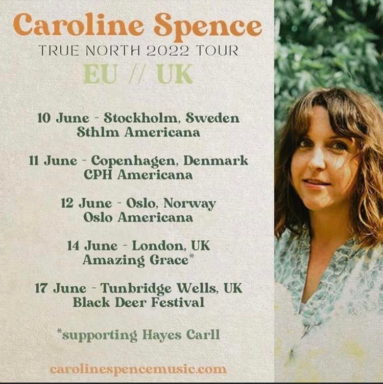Playing with Caroline Spence this weekend. Just touched down in Copenhagen for our second gig. Hopefully see some of you along the way! 🙌