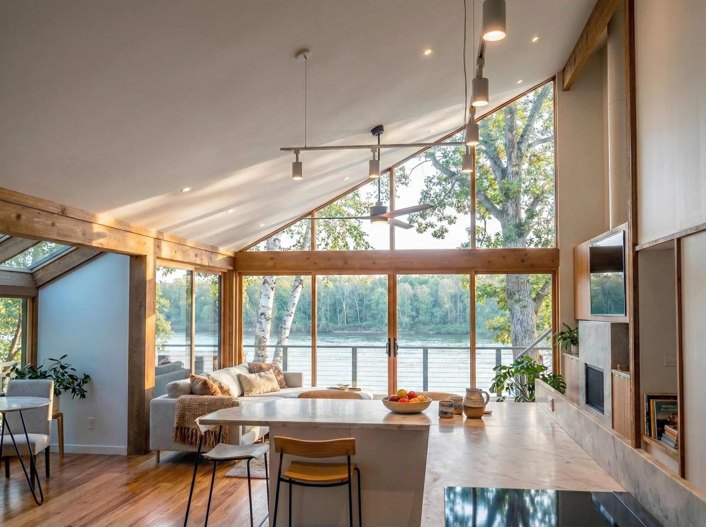 Neal House - Living Room from Kitchen