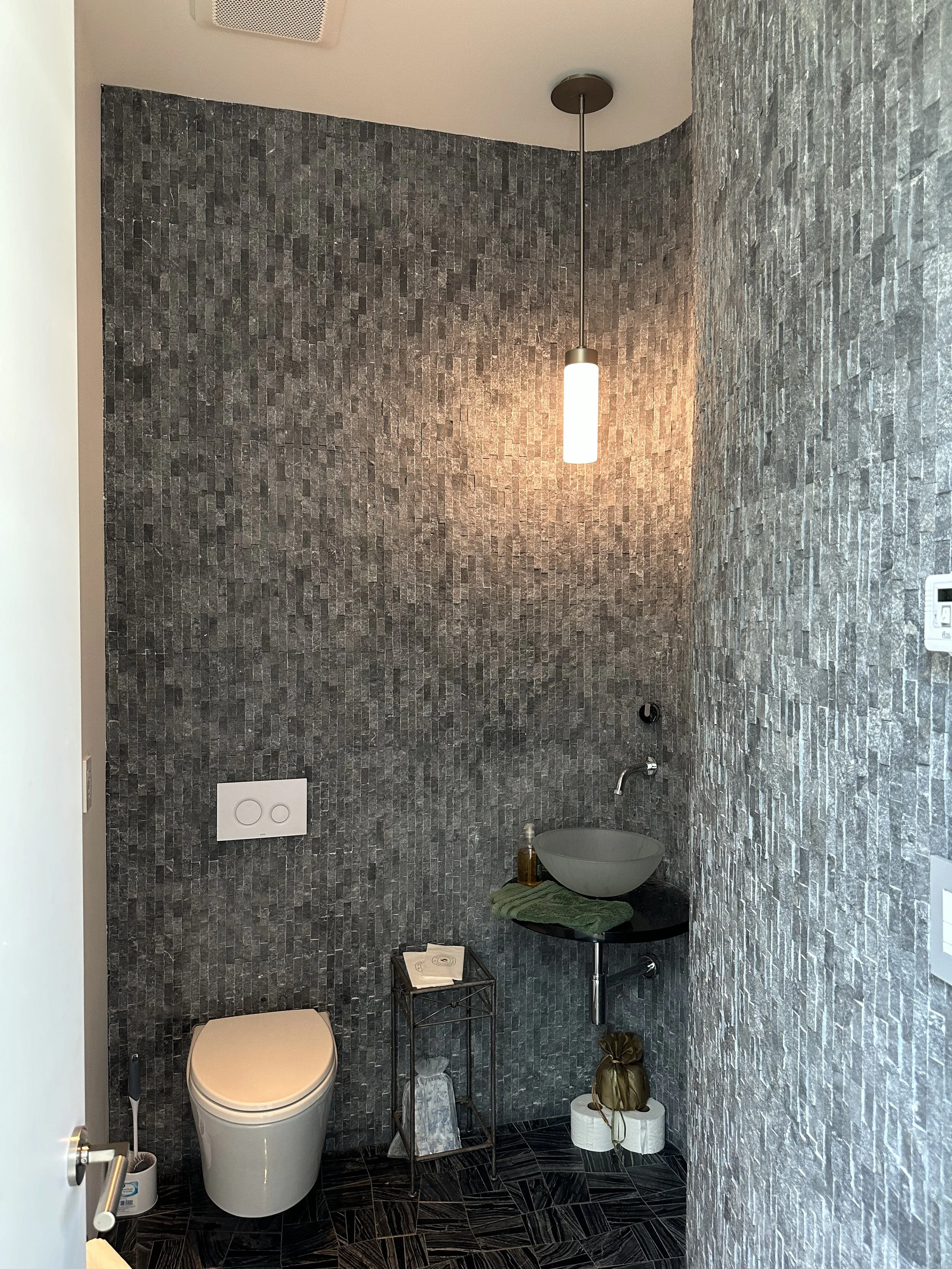Calvert County House - Powder Room; completed as Principal at McInturff Architects