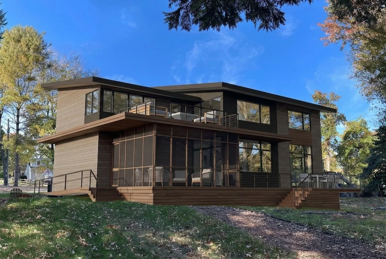 Dividing Creek House - From Water