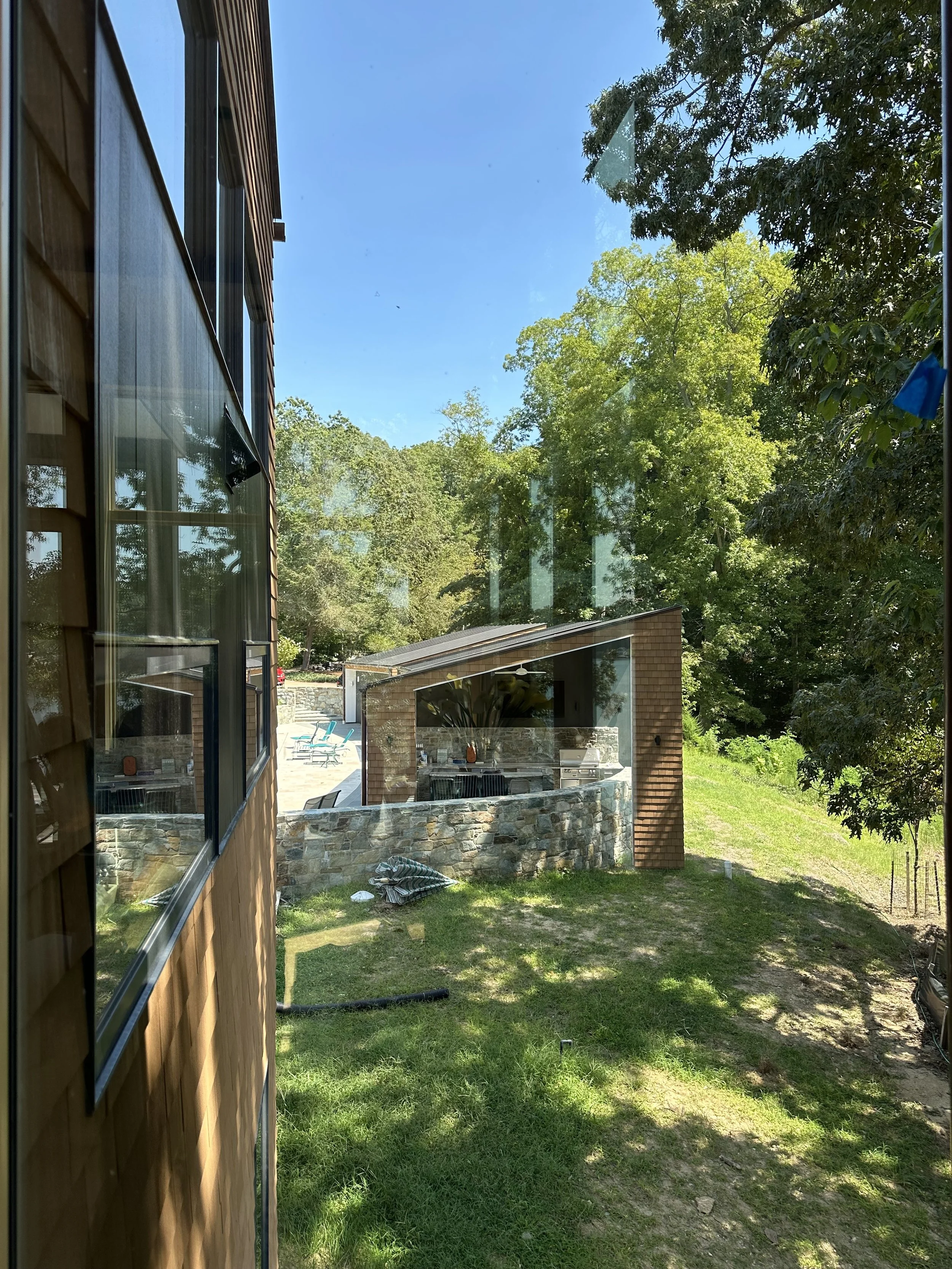 Calvert County House - Side View; completed as Principal at McInturff Architects