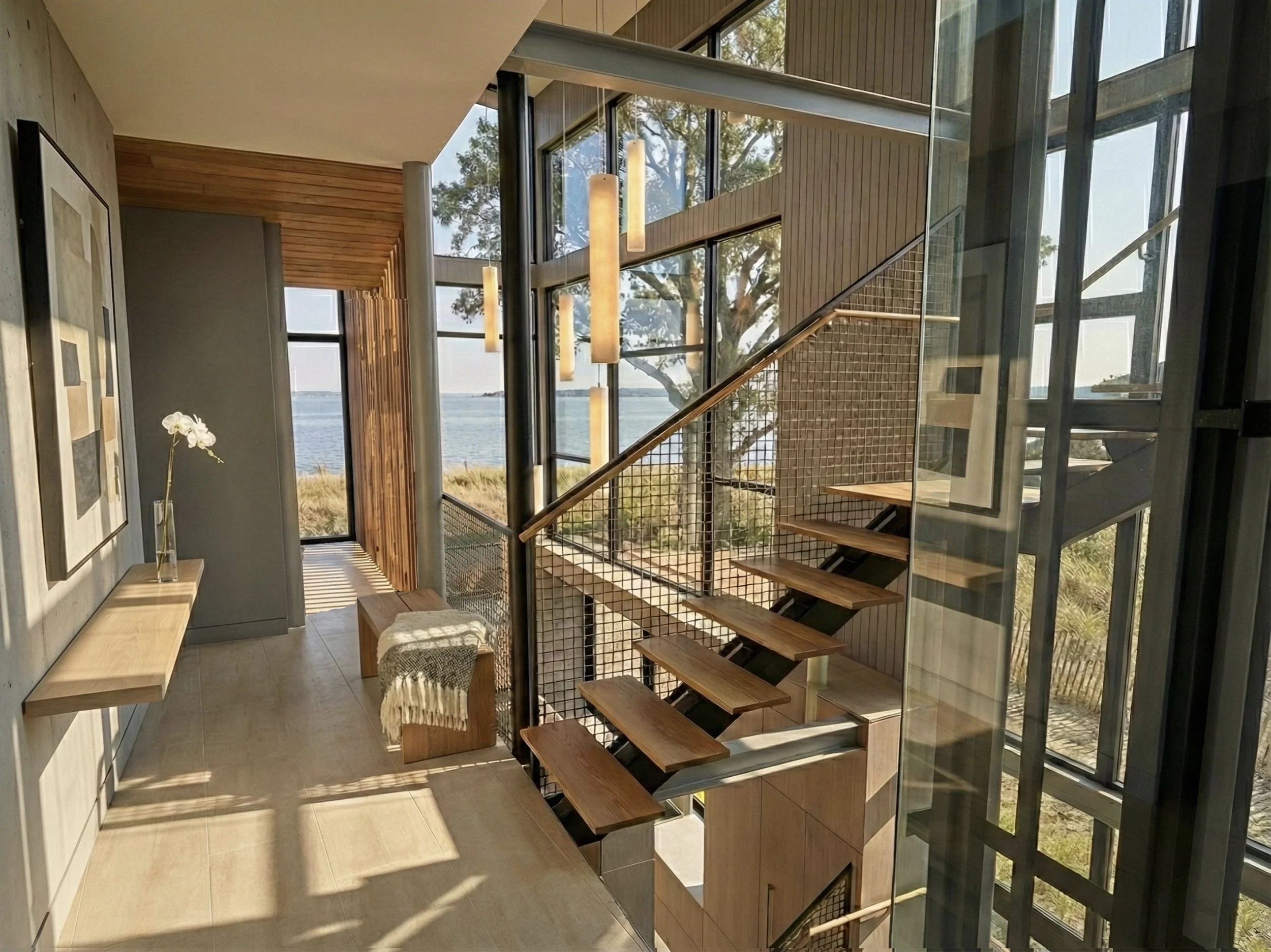 Shoreham Beach House - Upper Staircase