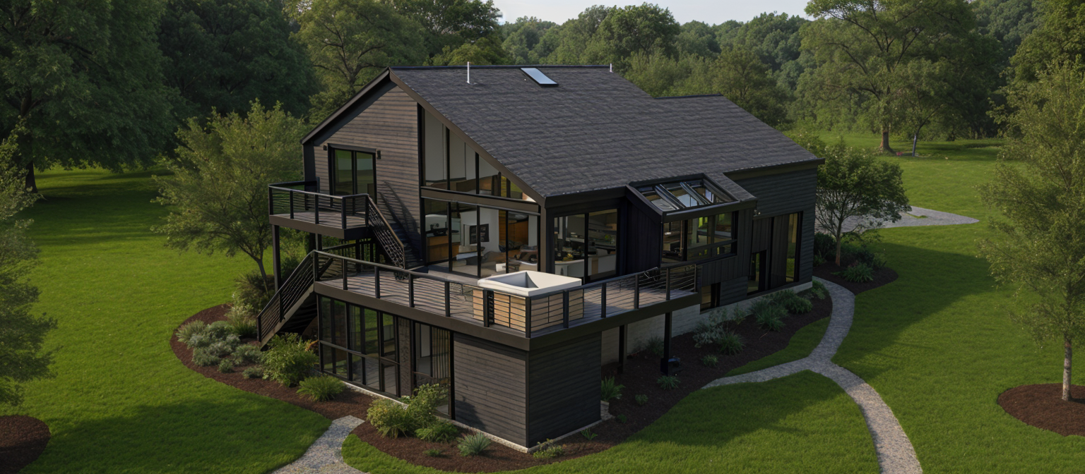 Neal House - Drone Rear