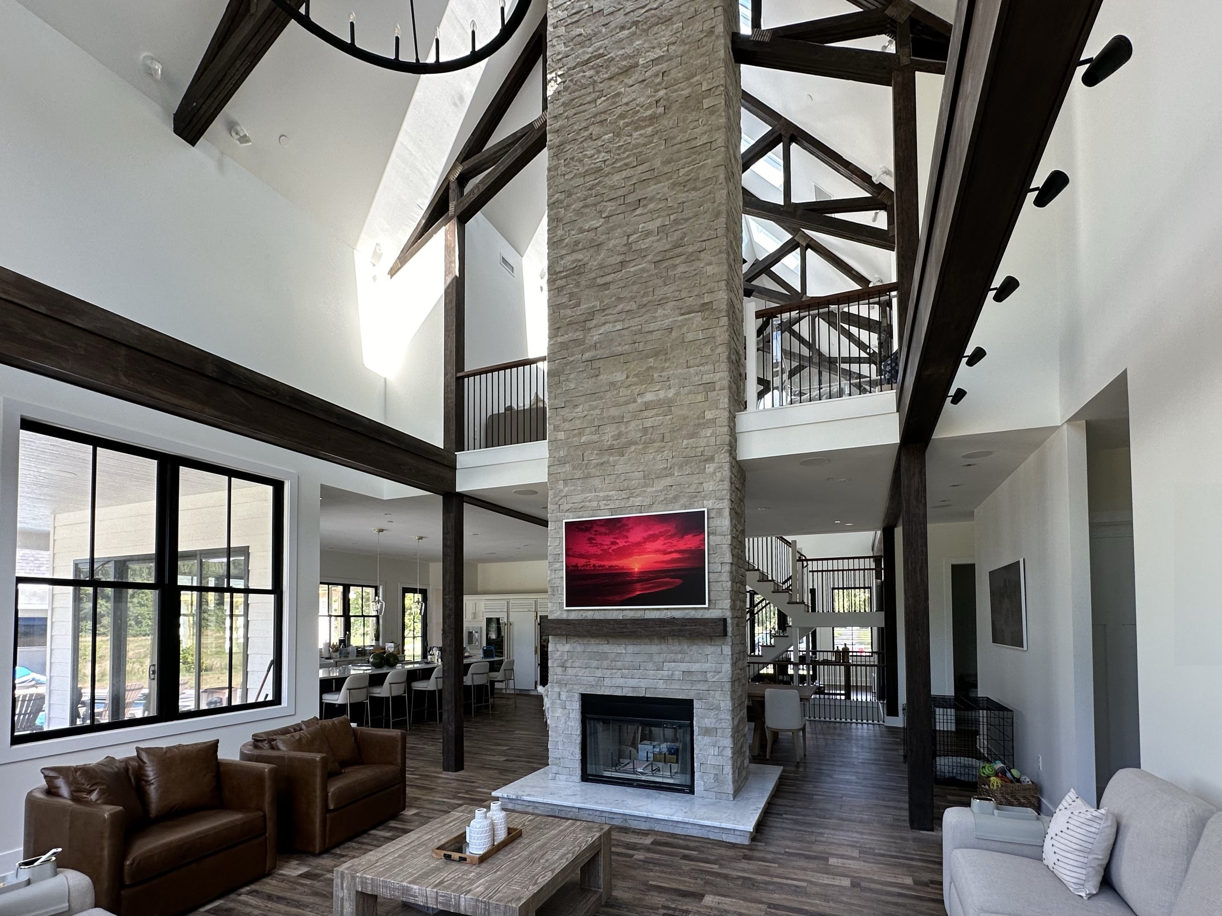 Bennett Point Farmhouse- Living Room