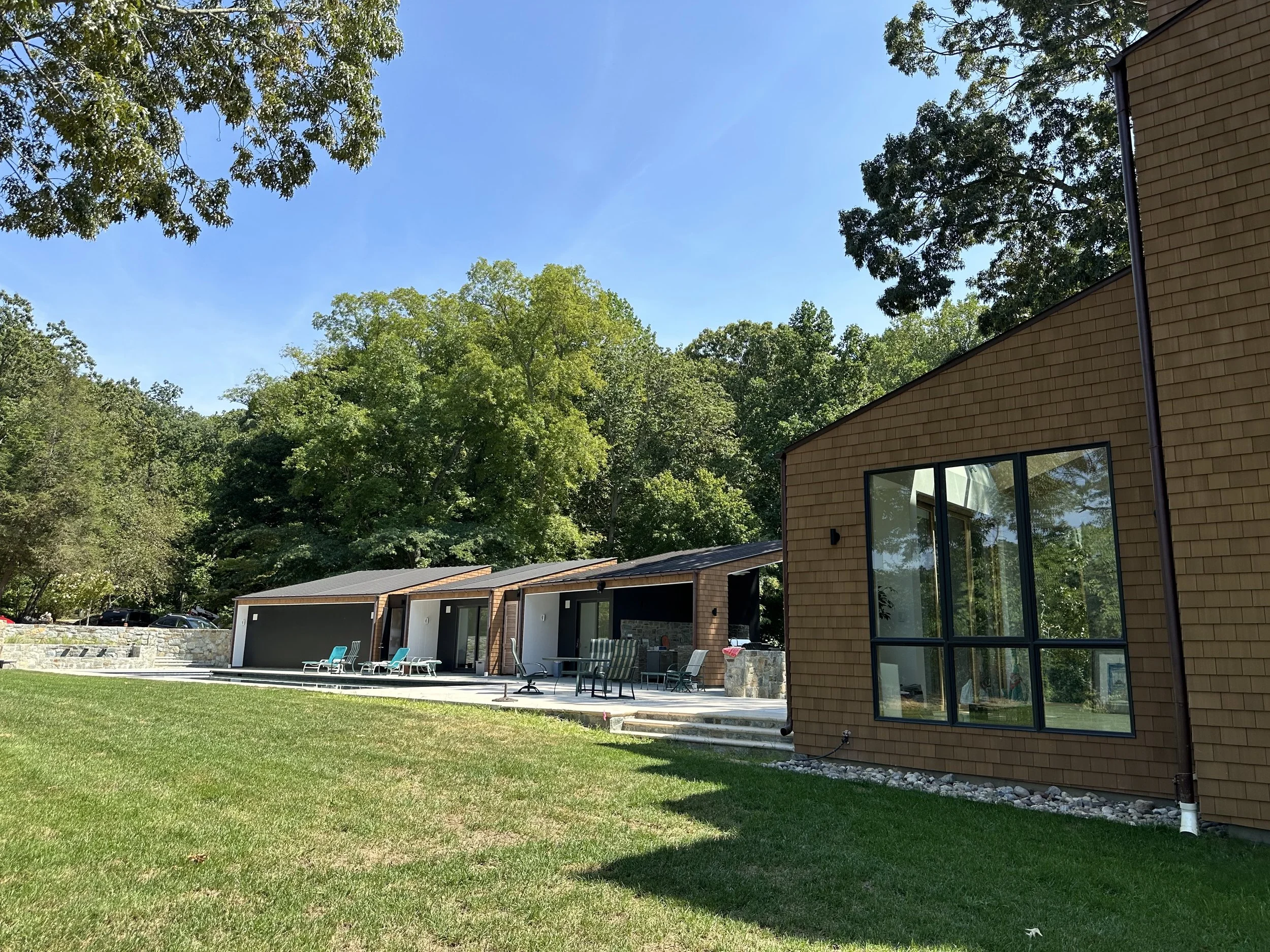 Calvert County House - Side View Looking Toward Guest Villas; completed as Principal at McInturff Architects