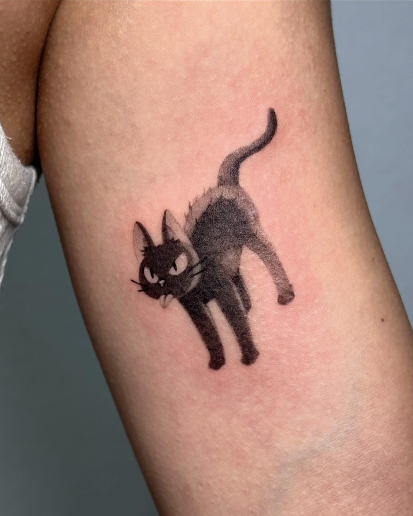 No filter jiji tattoo🐈&zwj;⬛🩵