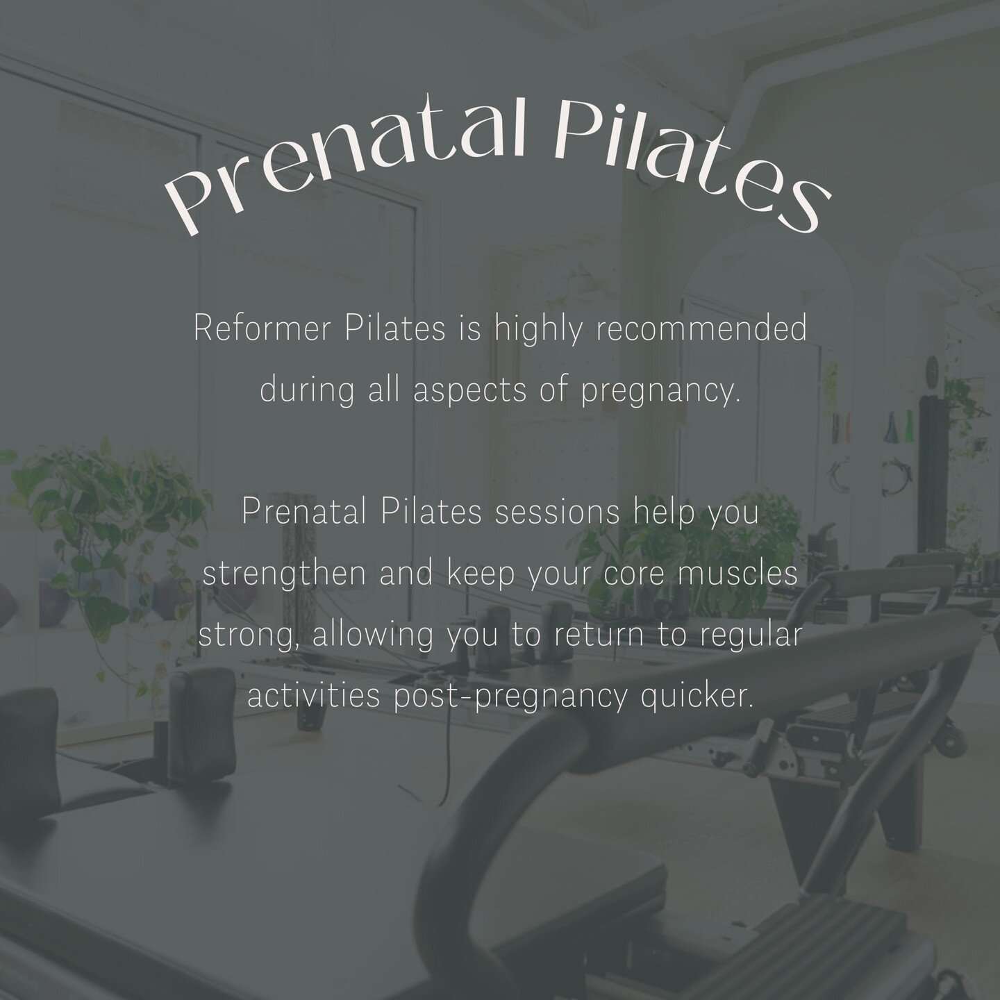 Can I do Reformer Pilates in my Third Trimester?⁠ Reformer Pilates activates the transverse abdominals muscles that wrap around your torso like a corset while lifting and strengthening the pelvic floor muscles is which is great to keep strong for lab