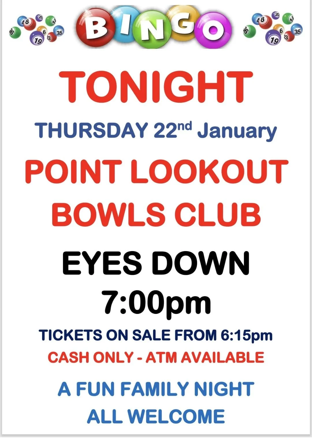 Bingo at the Bowlsie