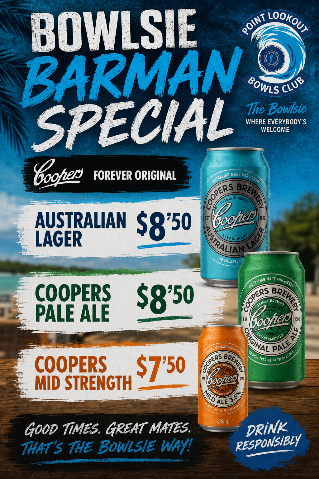Bowldie Barman Special