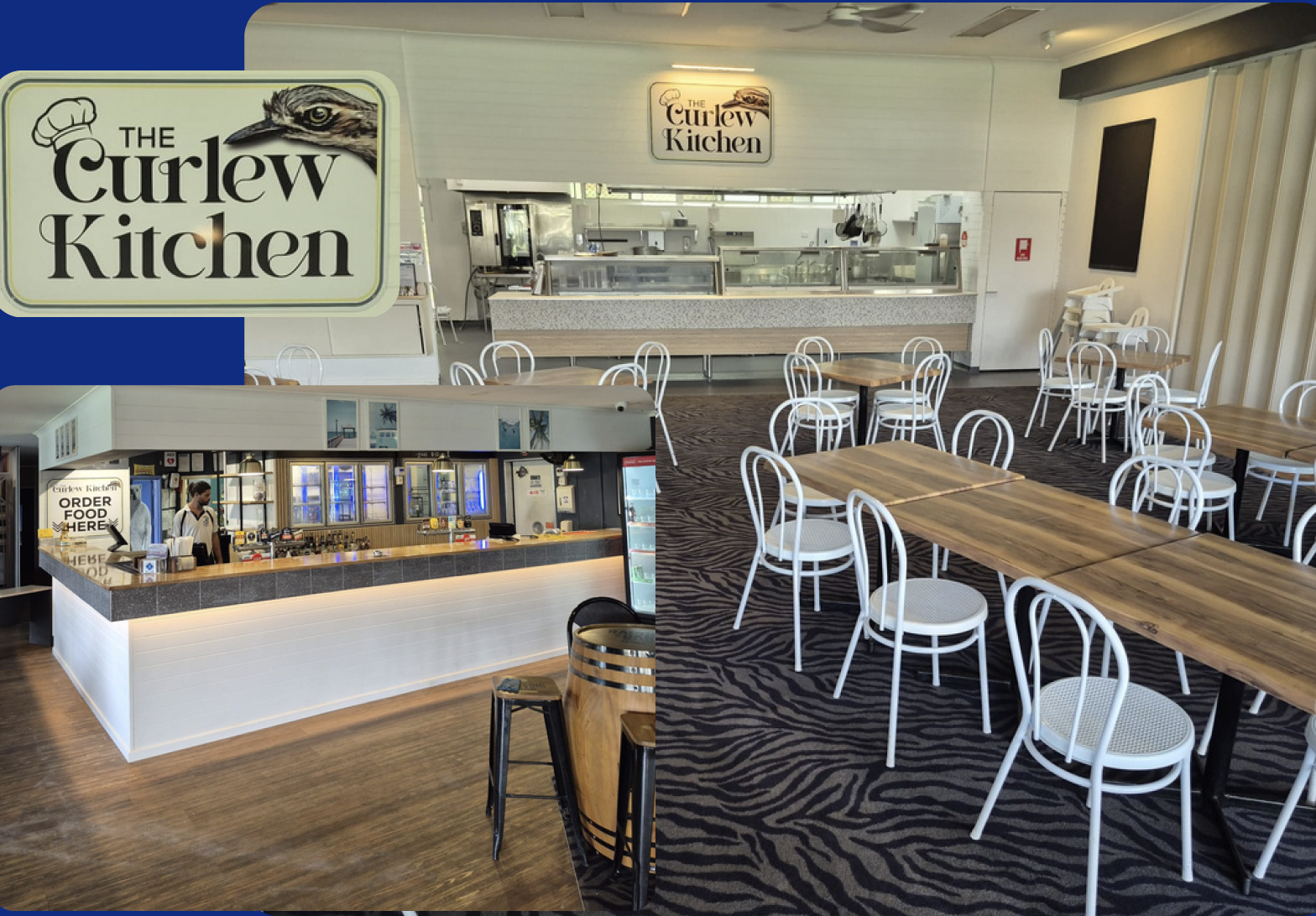newly renovated point lookout bowls club kitchen and bar