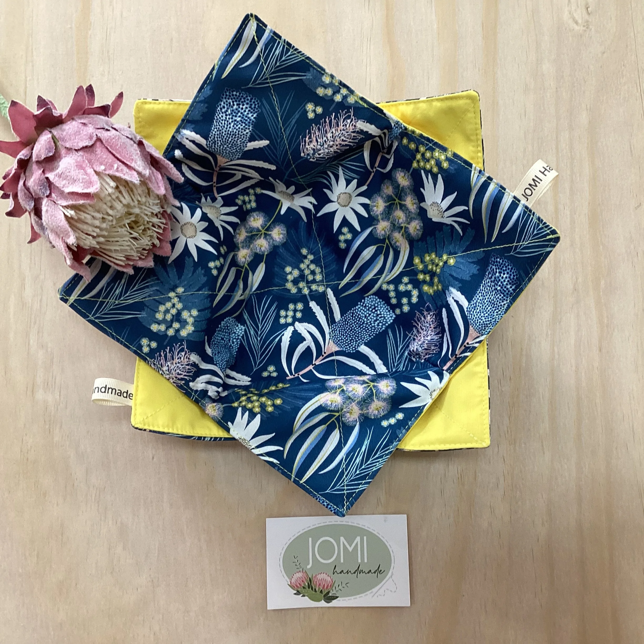 Moonlight Flora - Yellow Microwave Bowl or Plate Cosy