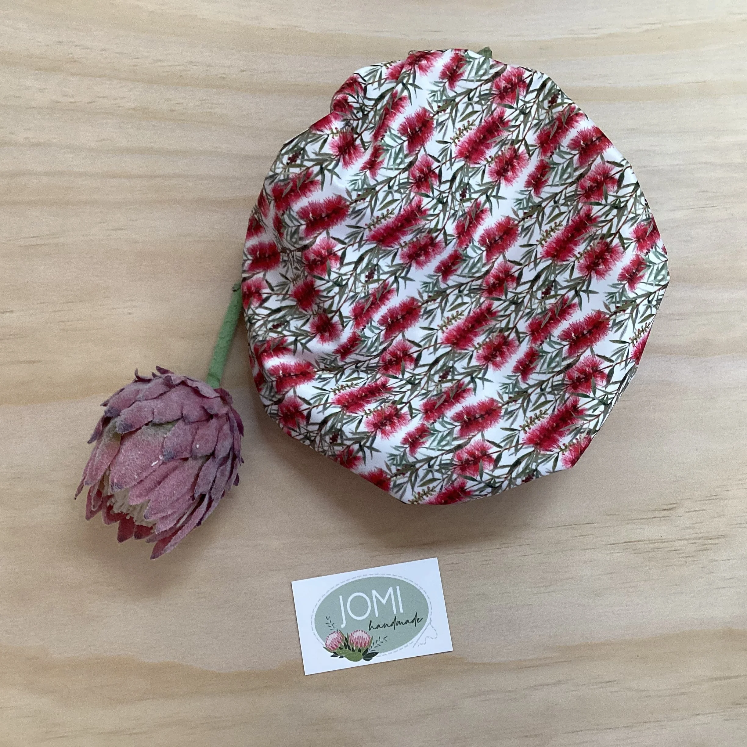 Bottlebrush Shower Cap