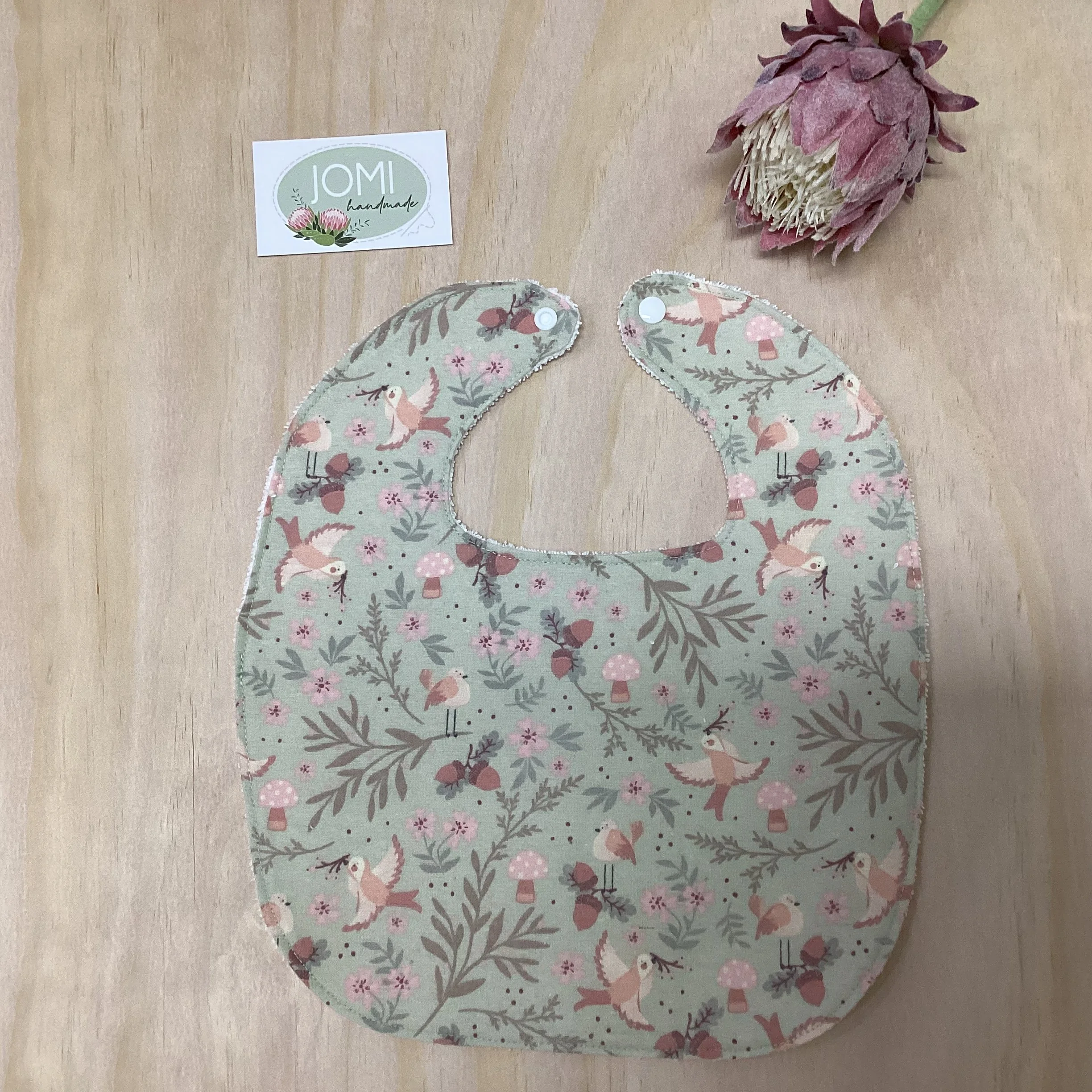 Pretty Birdie Large Bib