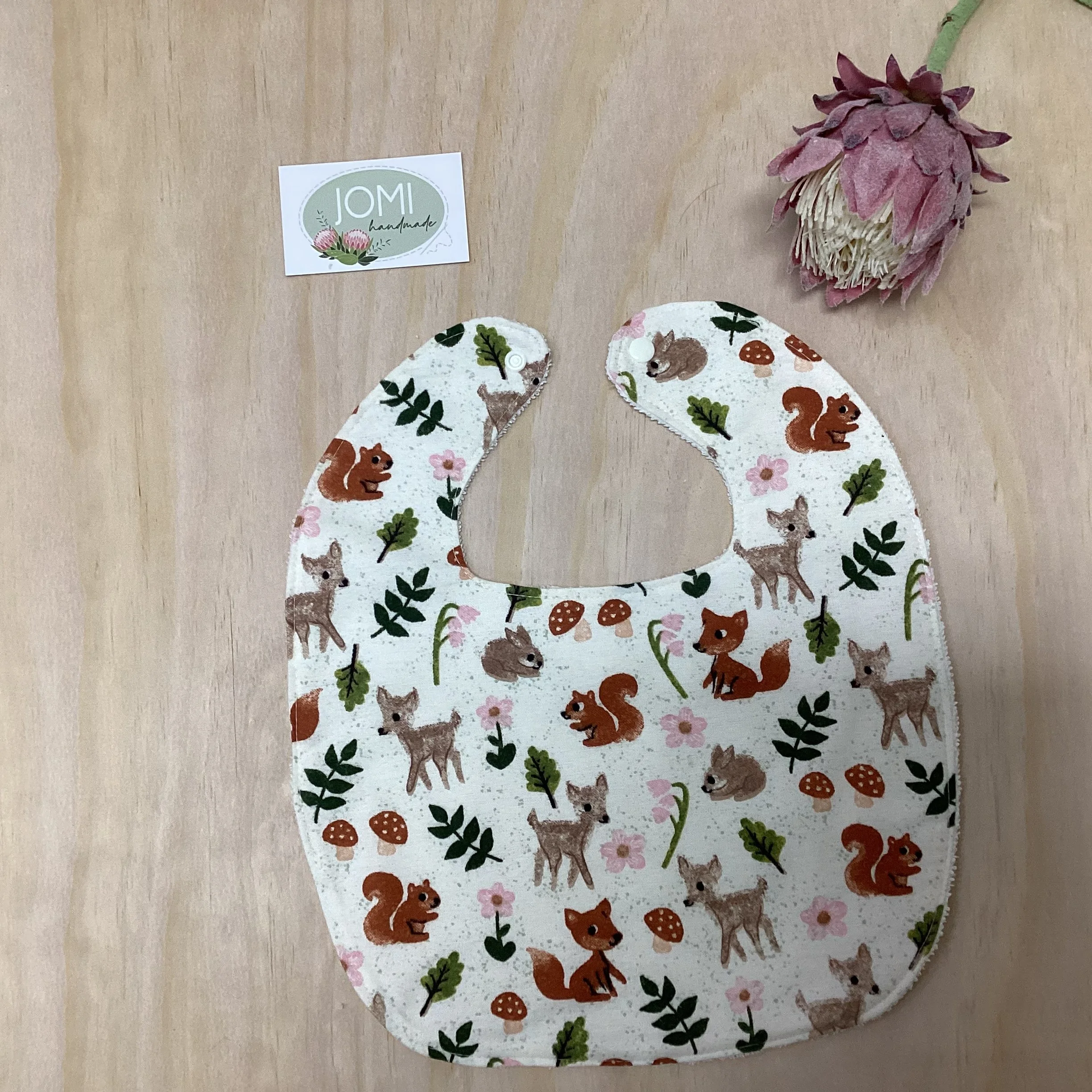 Forest Friends Large Bib