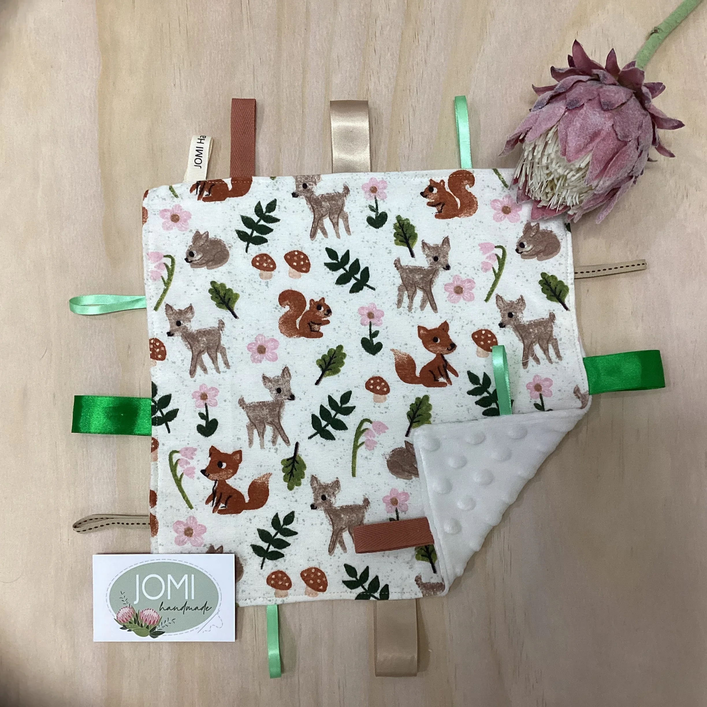 Forest Friends (white) Comforter/Sensory Blanket