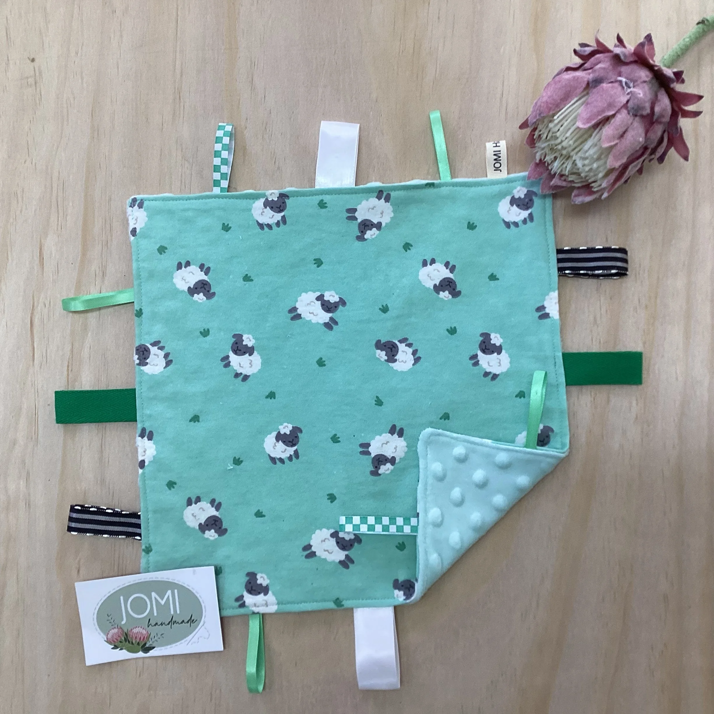 Green Sheep Comforter/Sensory Blanket