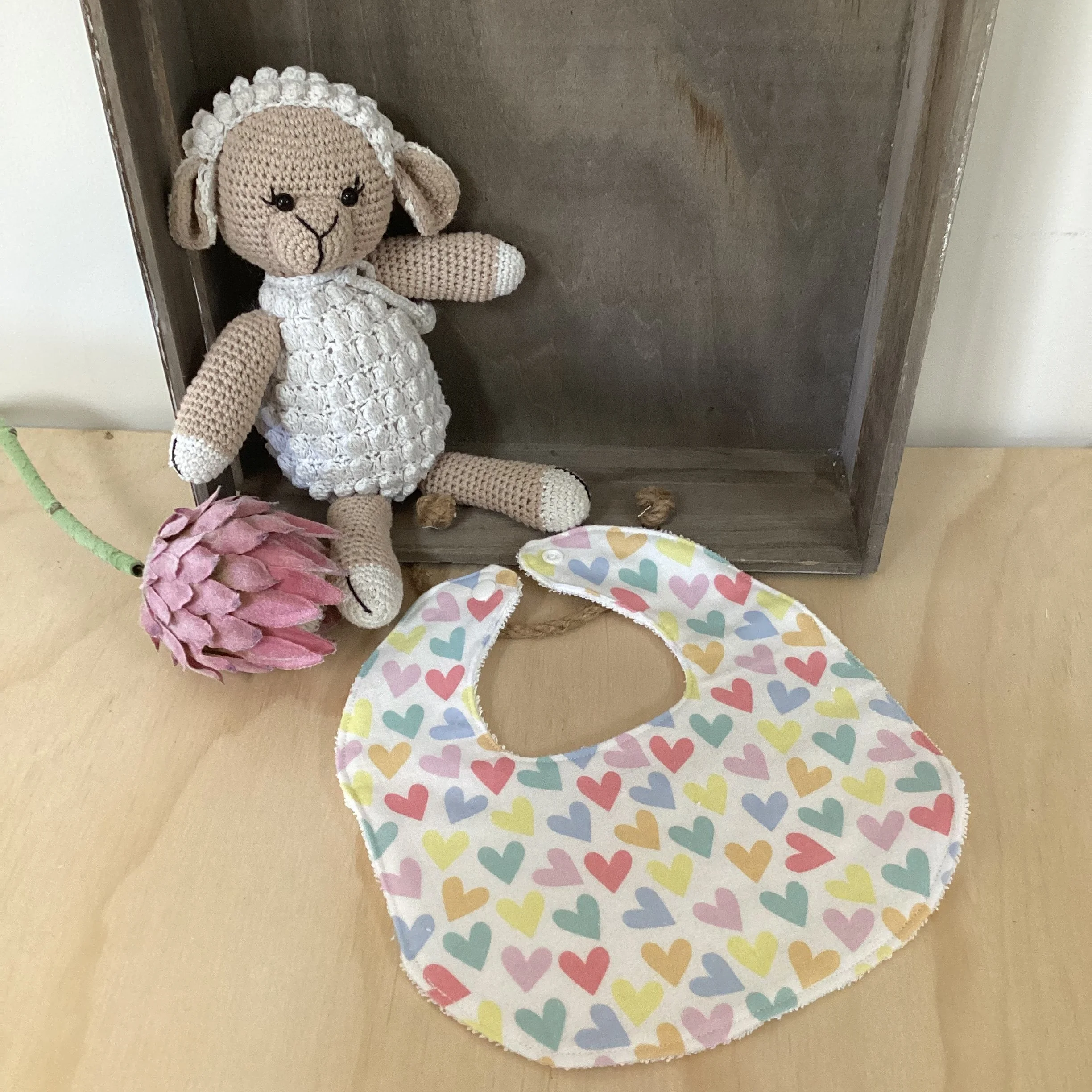 Love Hearts Small Bib