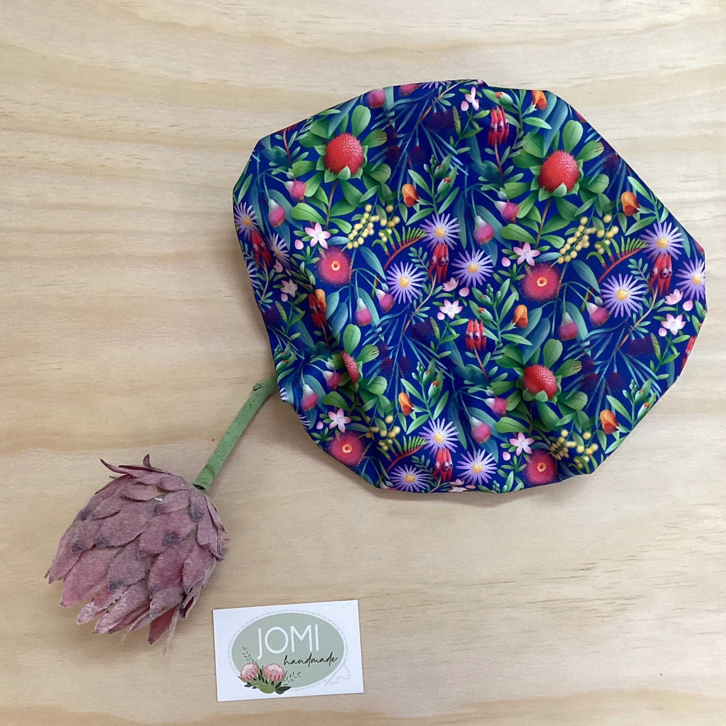 Native Floral Shower Cap