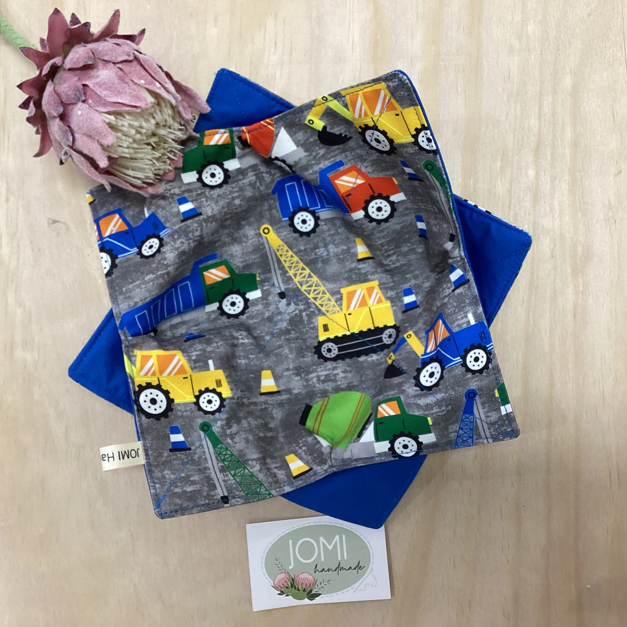 Construction - Blue Microwave Bowl or Plate Cosy